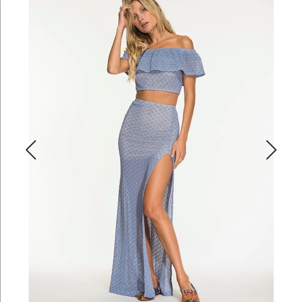 NWT Nightcap Lace Mermaid Set in Periwinkle